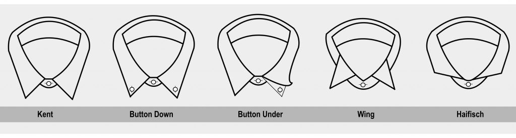 5 different collars for shirts