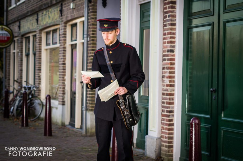 Jeffrey (23) collects and wears historical uniforms as a profession
