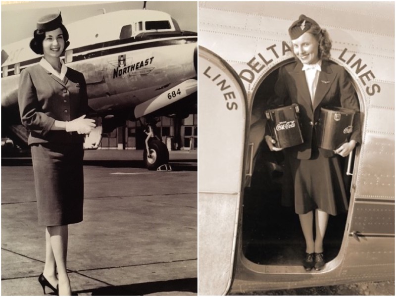 The bizarre dress code of the first stewardesses